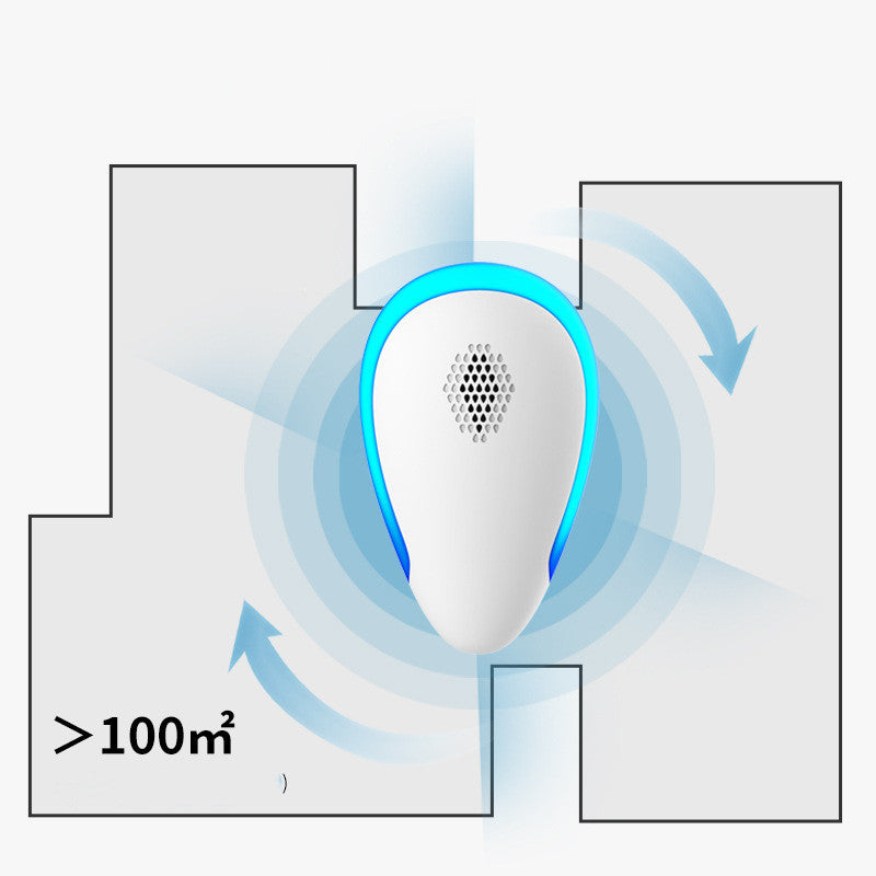 Ultrasonic mosquito repellent for electronic insect protection