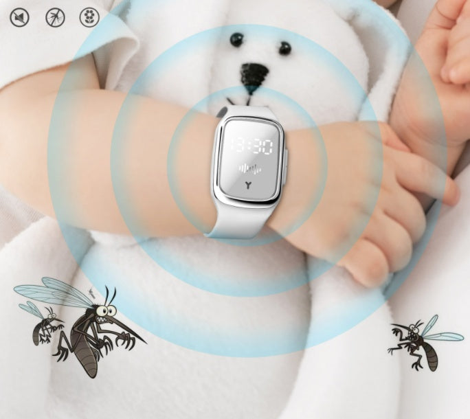 Stylish watch offering advanced outdoor mosquito defense