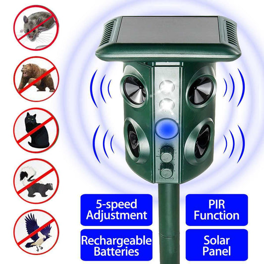 Multifunctional repeller for eco-friendly ultrasonic pest control